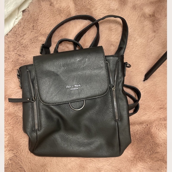 Vegan Leather Boho Hipster Hippie Art Chic Glam Minimalist Backpack Purse Bag - Picture 1 of 7